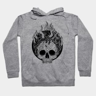 Skull on Fire Hoodie